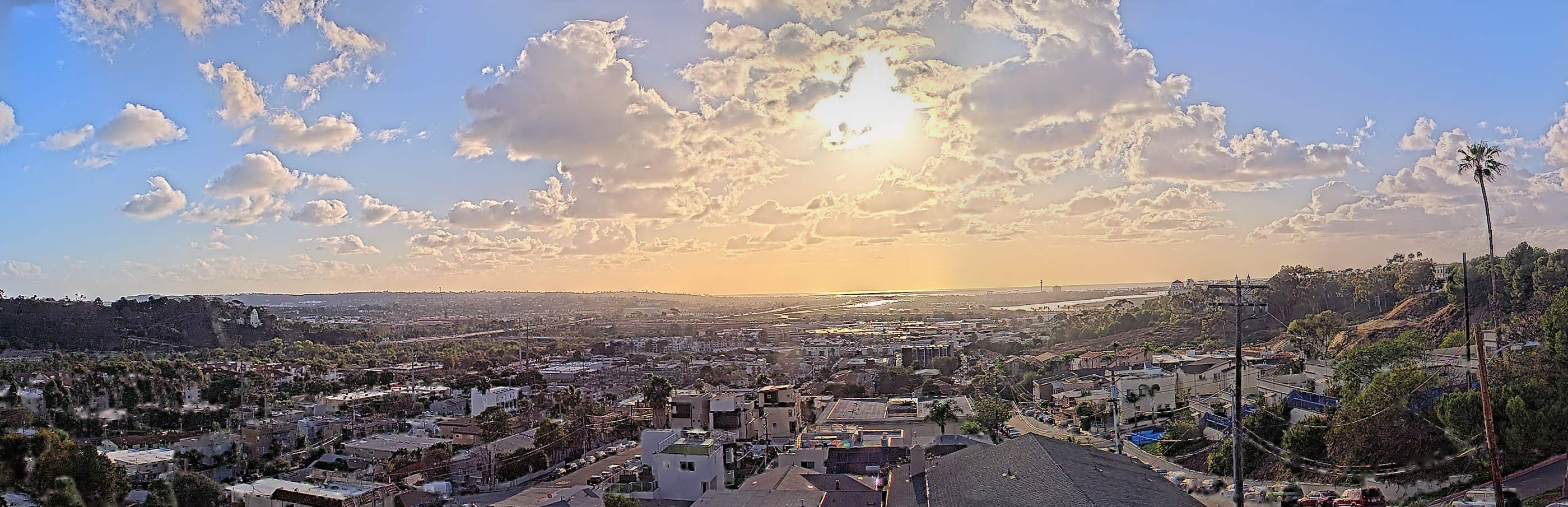 Panoramic view from the Mission Valley camera, San Diego